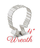 Large Christmas Wreath Cookie Cutter, Holiday Baking Cookies