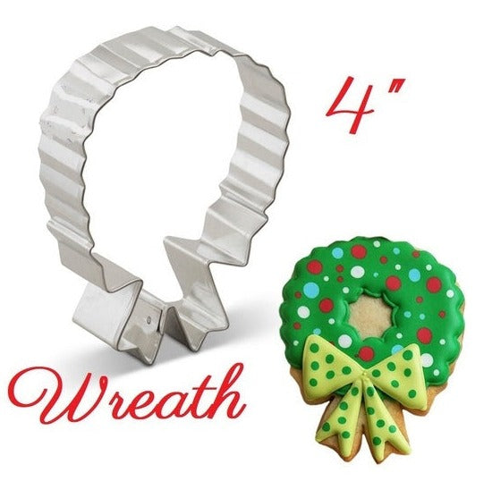 large Christmas wreath cookie cutter