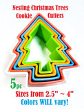 nesting christmas tree biscuit cookie cutters